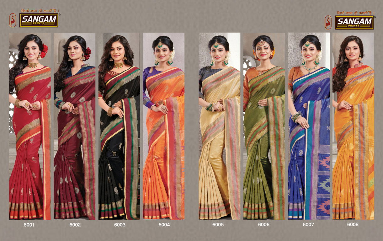 Sangam Shantiniketan Latest Heavy Designer Festive Wear Handloom Silk Fancy Sarees Collection
